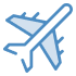 icon illustration of an airplane