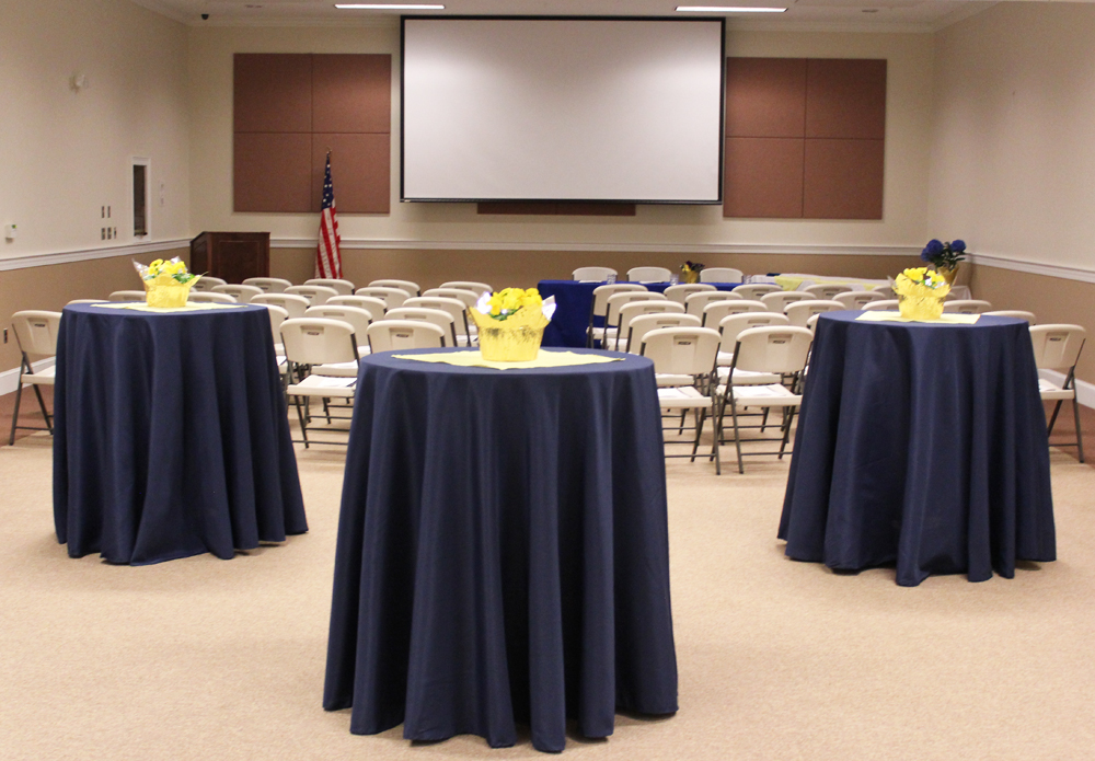 Community room with tables